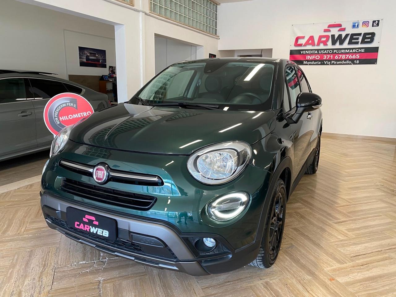 FIAT 500X CROSS 1.3Mjt 95CV Led Navy CAM 2019