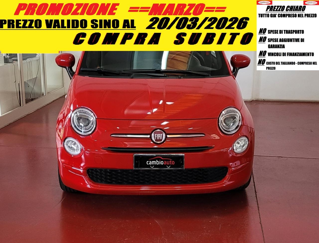 Fiat 500 1.0 Hybrid Red
