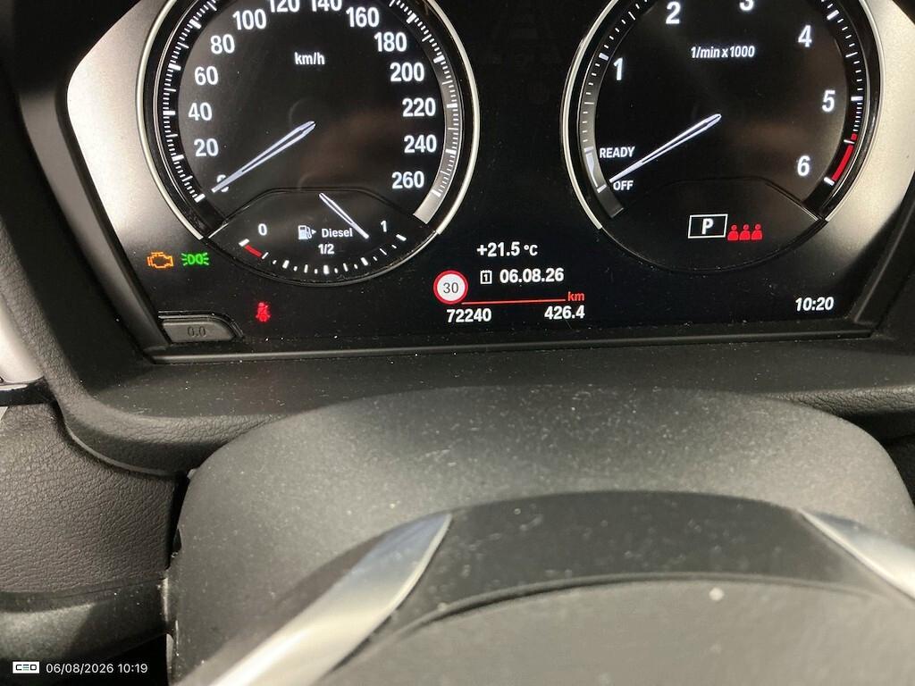 BMW X1 16D 115CV STEPTRONIC S-DRIVE BUSINESS ADVANTAGE ( CRUISE - PELLE - NAVI - PARK ASSISTANT - TELECAMERA POST. - CERCHI 17 )