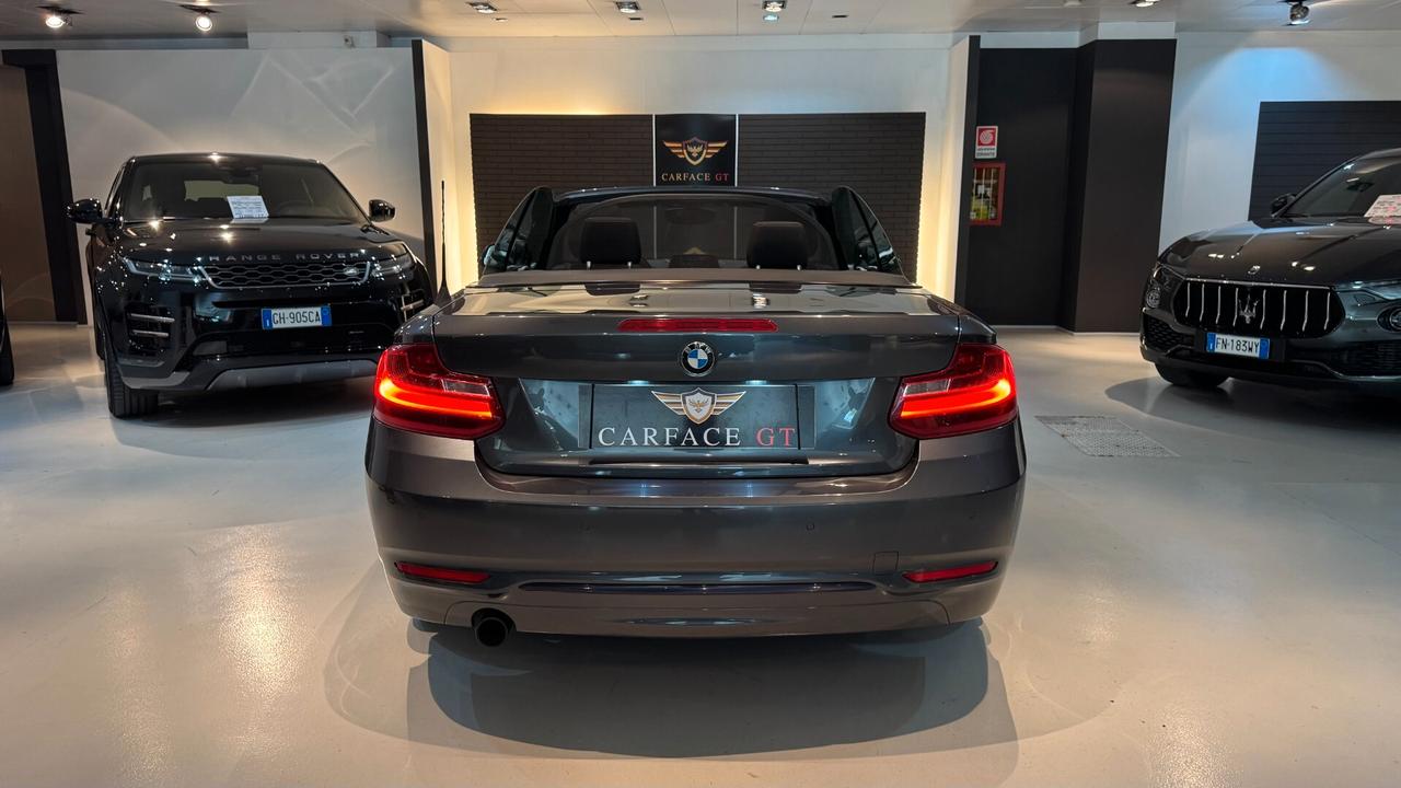 BMW 218i CABRIO SPORT 1.5 BENZINA 136CV - 2015
