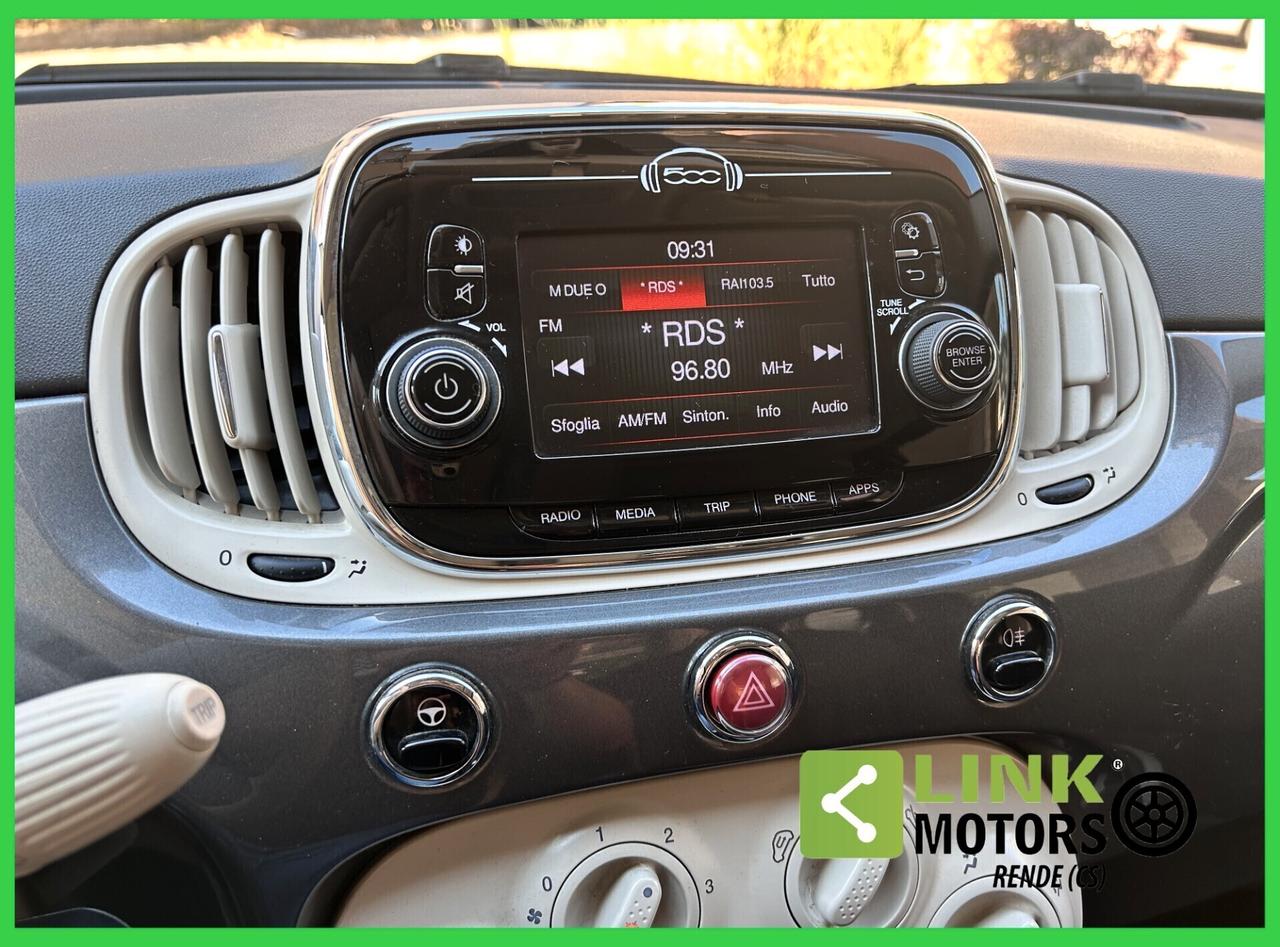 Fiat 500 1.2 Km 31.200 - Pelle Frau - 2016
