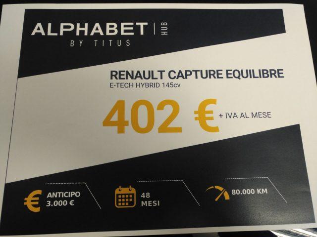 RENAULT Captur Full Hybrid E-Tech 145 CV Equilibre