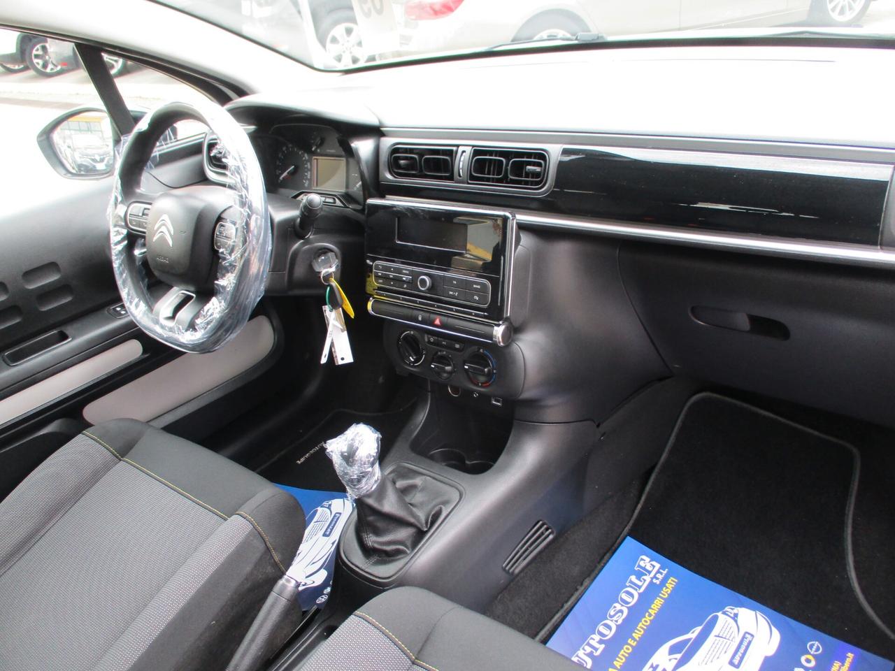 Citroen C3 1.2 PURETECH 68CV E6 LIVE KM CERTIFICATI