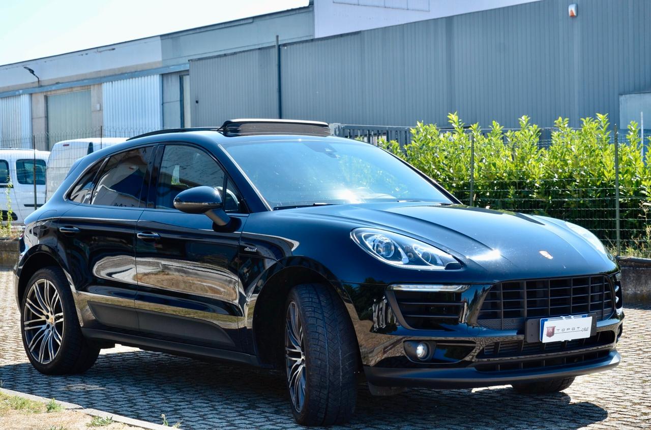 PORSCHE MACAN S 3.0d 258cv PDK, IVA ESPOSTA, TETTO, SCARICO, EURO 6B, XENO, RETROCAMERA, 21", PERMUTE