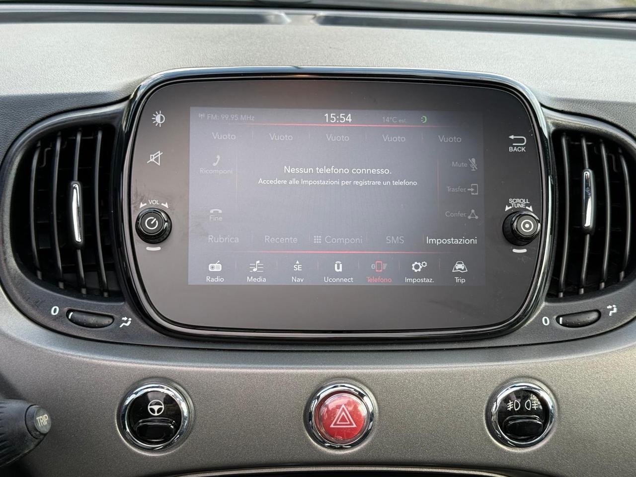 Fiat 500 1.2 Cabrio Sport pelle Navi C manuale