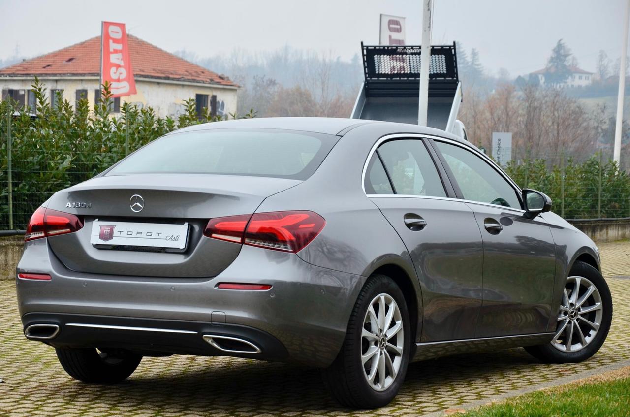 MERCEDES-BENZ A 180d SPORT 116cv AUTO, UFF ITALIANA, SERVICE CON FATTURE, EURO 6D, FARI LED, NAVI, RETROCAMERA, APPLE ANDROID, LUCI 64 COLORI, PERMUTE