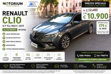 RENAULT CLIO INTENS 1 PROPRIETARIO | 85.500 KM | NOV.2019 BOOK SERVICE RENAULT | NEOPATENTATI