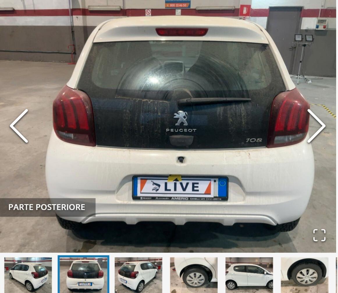 Peugeot 108 VTi 68 ETG 5 porte Active