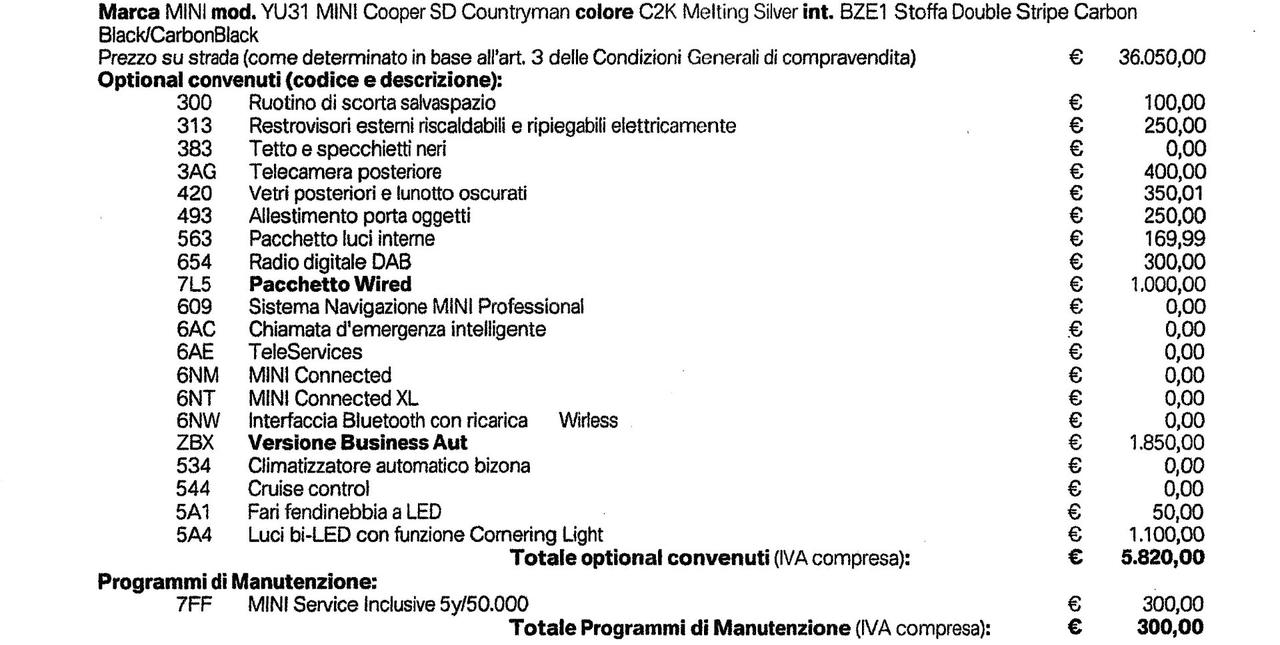 Mini Cooper SD Countryman 2.0 Business Automatica