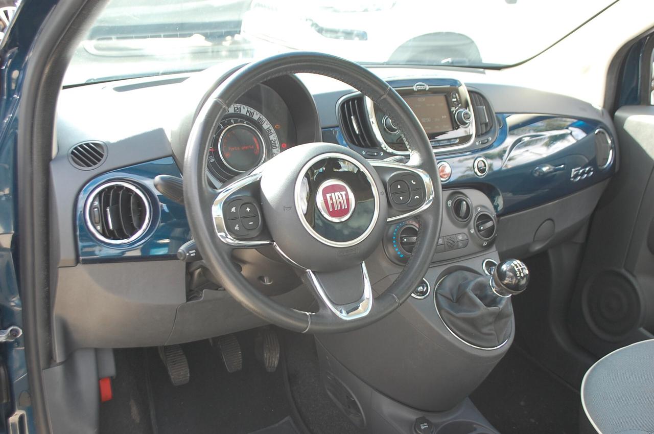 Fiat 500 1.2 Lounge 69CV Uff Italy Tetto Lega USB Clima