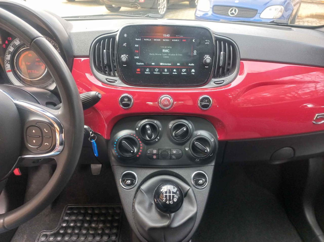 Fiat 500 1.0 Hybrid Red