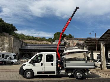 FIAT Ducato 140CV DOPPIA CABINA GRU E CASSONE FISSO