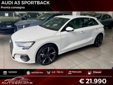 Audi A3 SPB 30 TDI Advanced FINANZIABILE