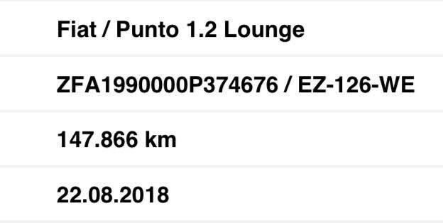 Fiat Punto 1.2 benzina navigatore