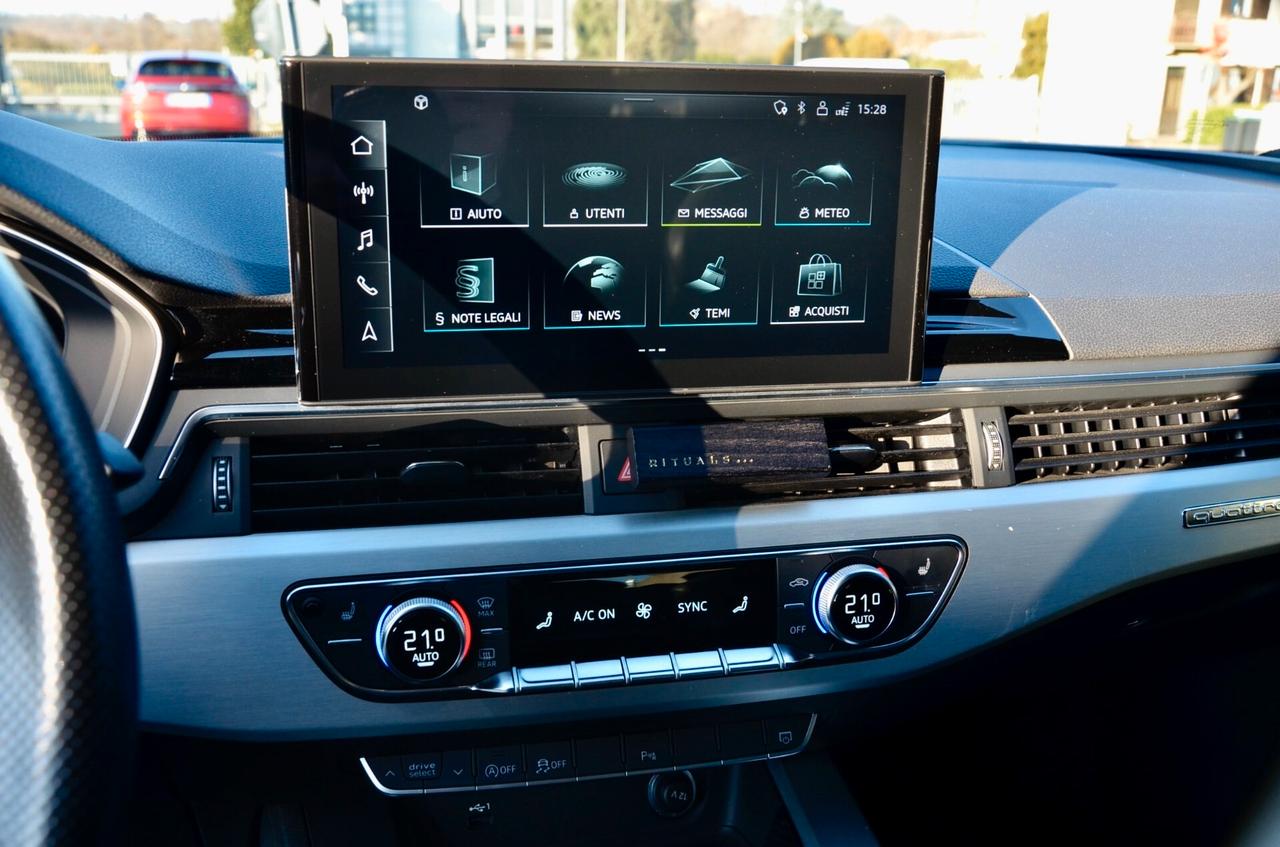 AUDI A5 SPB 40 2.0 TDI MHEV S-LINE INT+EXT QUATTRO 204cv S-TRONIC, UNICOPROPRIETARIO, SERVICE CON FATTURE, ECCELLENTI CONDIZIONI, MATRIX, RETROCAMERA, 20", PERMUTE