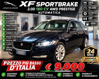 Jaguar XF 2.0 D 180 CV AWD aut. Prestige