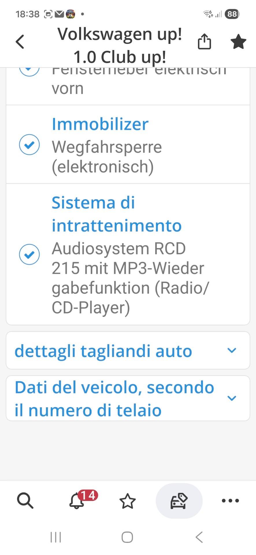 Volkswagen up! 1.0 5p. move GARANZ 12 MESI NO OBBLIGO FINANZIAMENTO PREZZO REALE