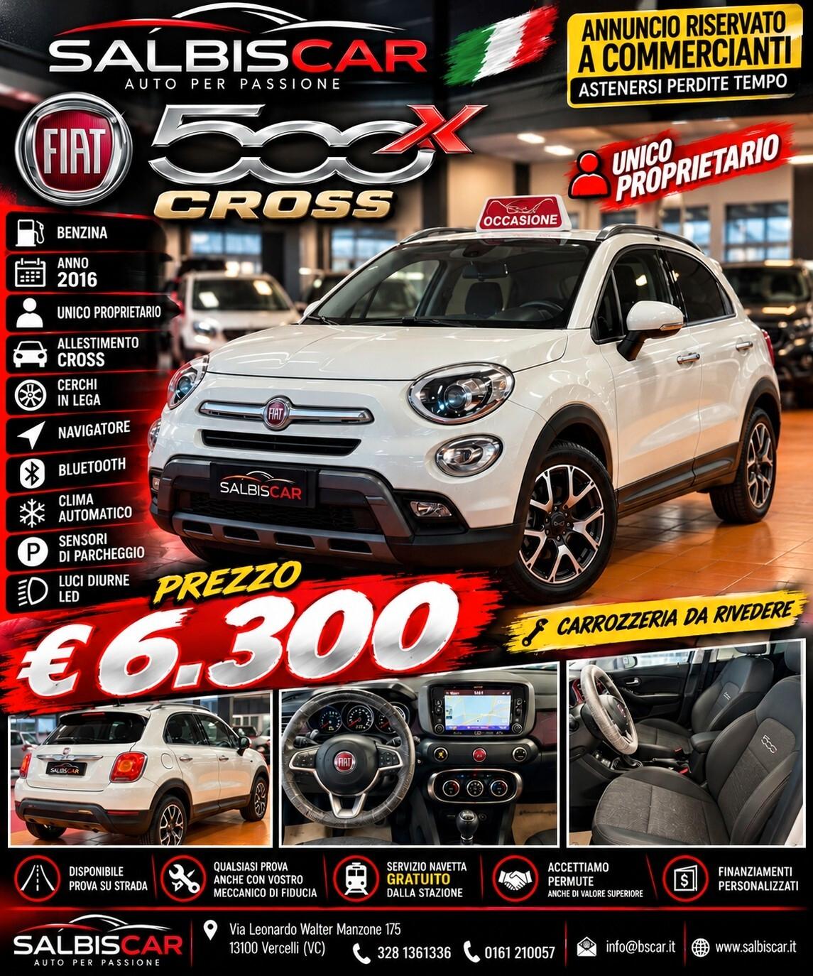 Fiat 500X 1.6 MultiJet 120 CV Cross