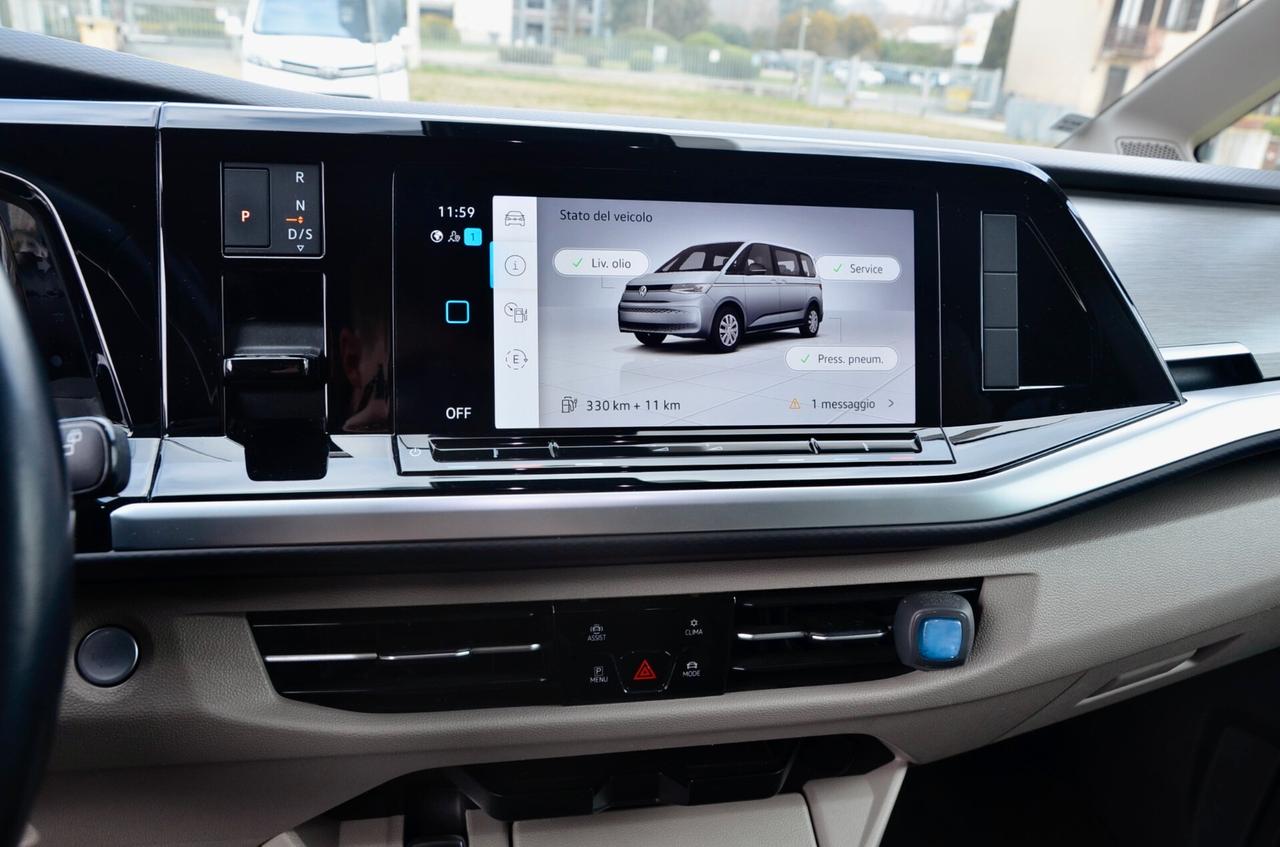 VOLKSWAGEN MULTIVAN T7 1.4 PHEV 150cv DSG, UNICOPROPRIETARIO, SERVICE VW, EURO 6E, IVA ESPOSTA, FARI FULL LED, PERMUTE