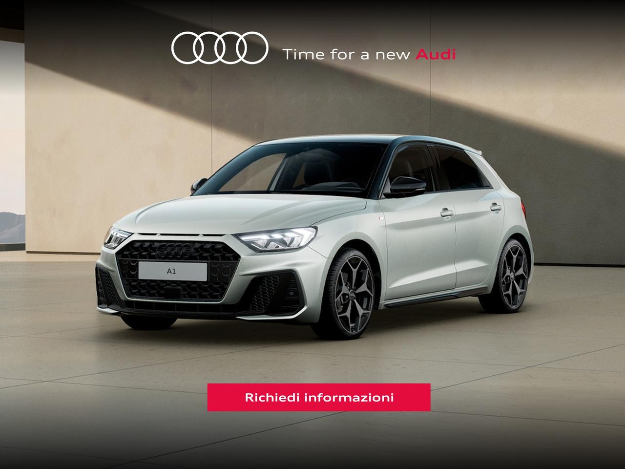 Audi A1 sportback 30 1.0 tfsi identity black 116cv s-tronic