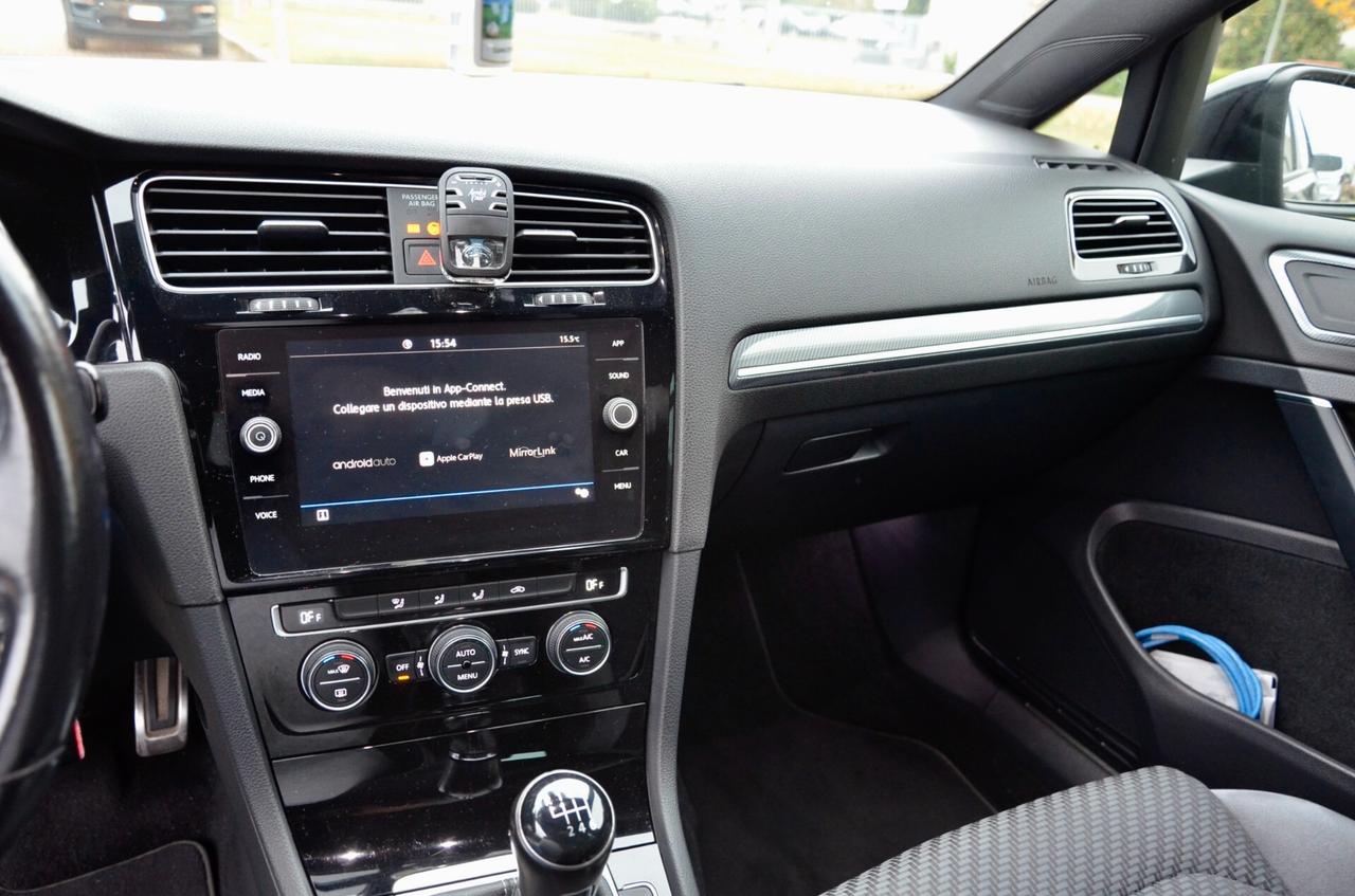 VOLKSWAGEN GOLF 5p 1.5 TSI R-LINE 150cv, UFF ITALIANA, EURO 6D, APPLE ANDROID, PERMUTE