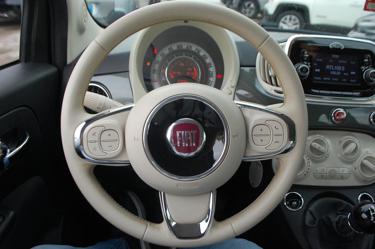 Fiat 500 1.2 Lounge 69CV my20 Uff Italy Lega USB U-Connect