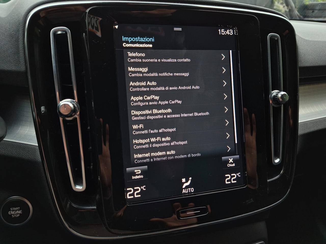 Volvo XC40 1.5 PLUG-IN BENZINA T4 INSCRIPTION FULL-LED CARPLAY NAVI