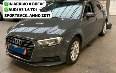 AUDI A3 SPORTBACK 1.6 TDI 115 CV TETTO+NAVI+PELLE