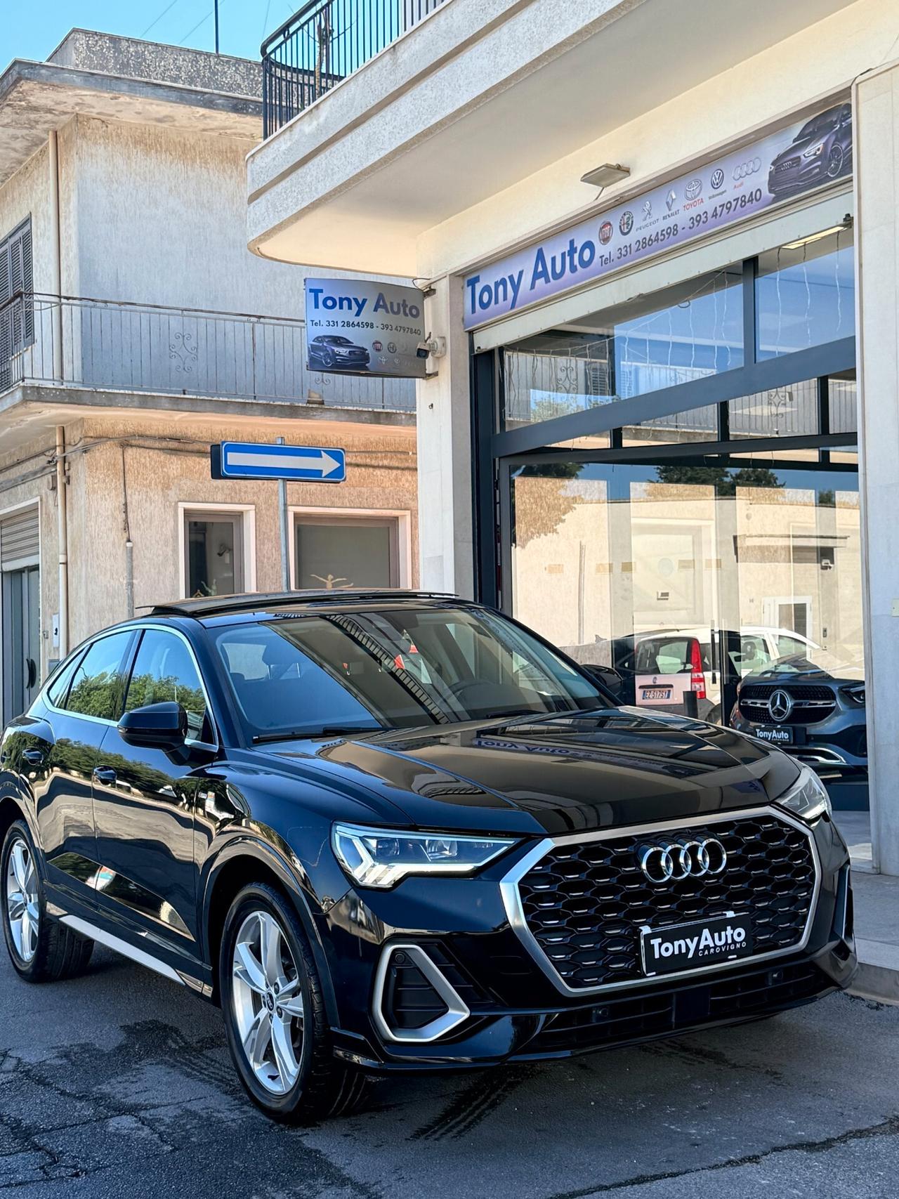 Audi Q3 SPB 35 2.0 tdi S line edition s-tronic TETTO APRIBILE,VIRTUAL COCKPIT,APPLE CARPLAY,TOTAL BLACK