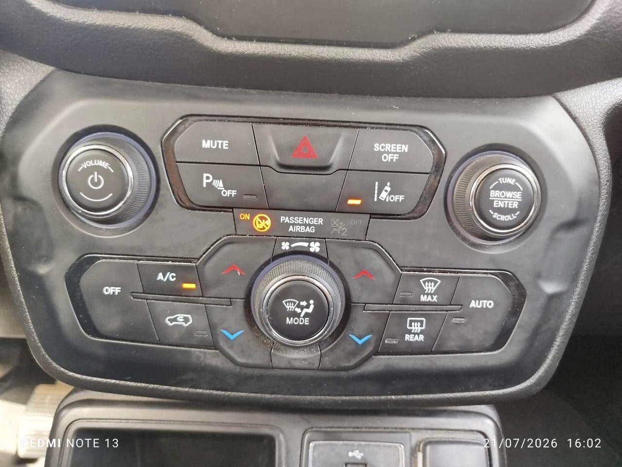 RENEGADE 1.6 Mjt 130 CV Limited *PREZZO VERO* UNIPRO-CRONO TAGLIANDI