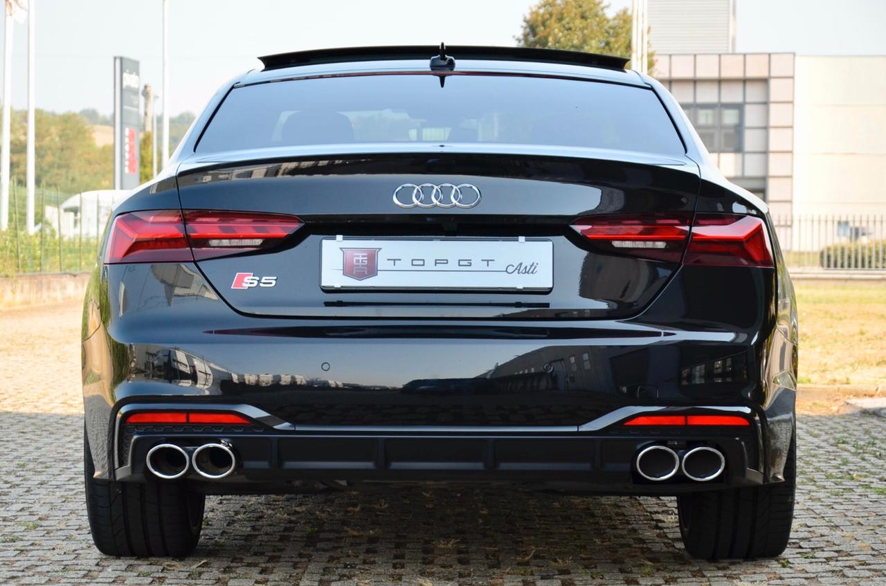 AUDI S5 COUPE 3.0 TDI MHEV QUATTRO 347cv TIPTRONIC, UFF ITALIANA, SERVICE AUDI, TETTO, MATRIX, BLACK PACK, INSERTI IN CARBONIO, 20", PERMUTE