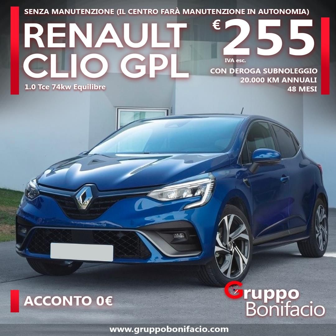 Deroga a sub-noleggio RENAULT Clio TCe 100 CV FAP 5p. Business GPL