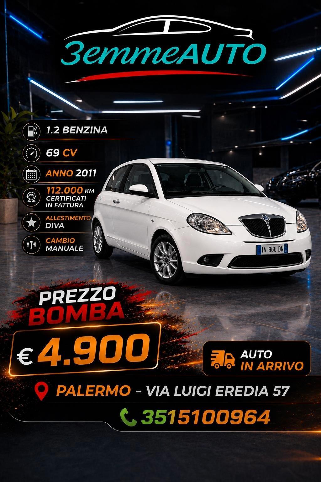 Lancia Ypsilon 1.2 69 CV Diva PARI AL NUOVO