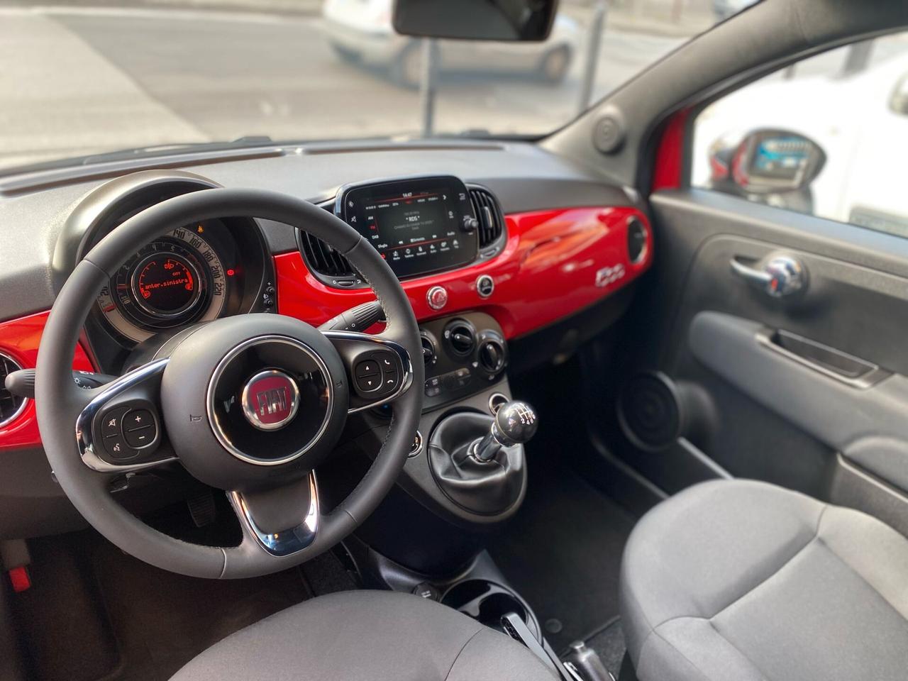 Fiat 500 1.0 Hybrid Red