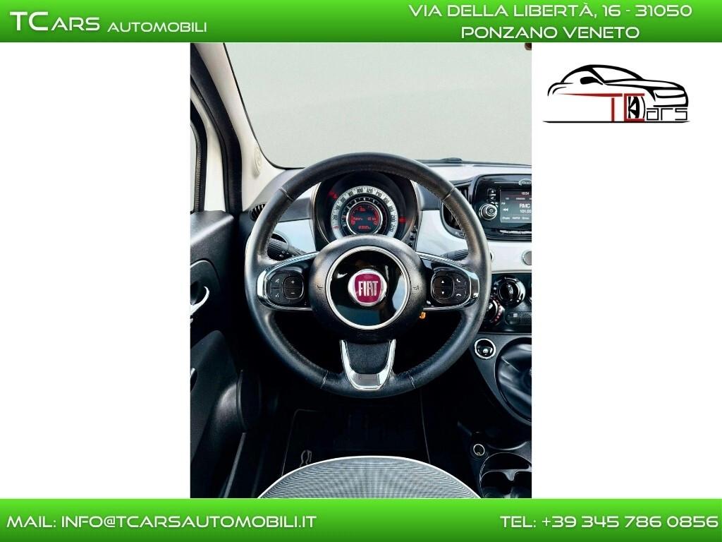 FIAT 500 1.2 BENZINA - TETTO PANORAMICO - NEOPAT.