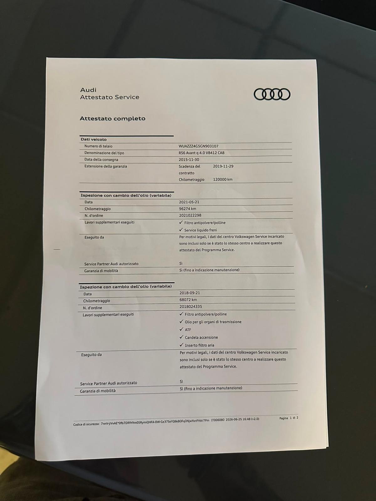 Audi RS6 RS 6 Avant 4.0 TFSI quattro tiptronic