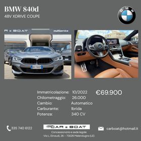 Bmw 840 840d 48V xDrive Coupé