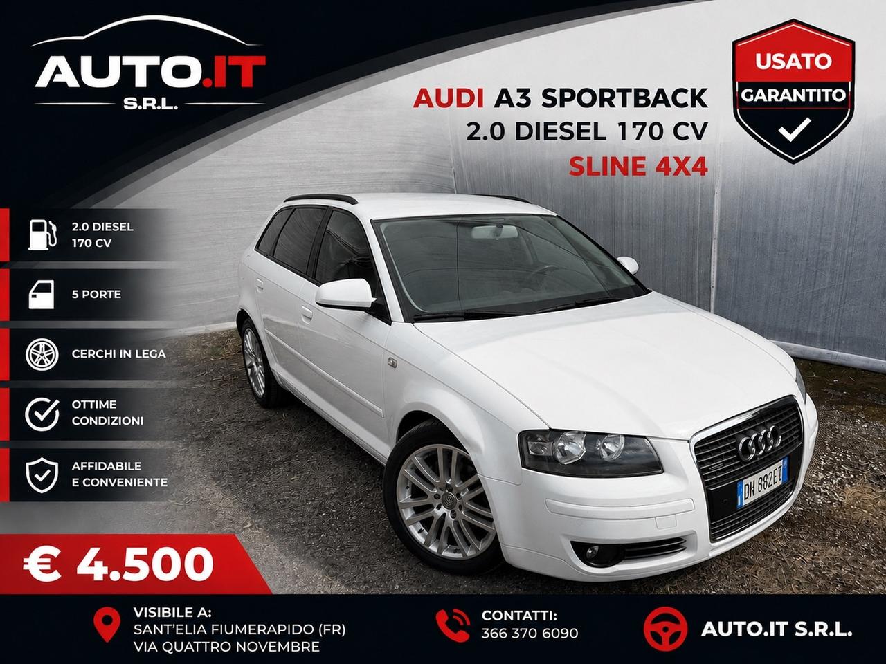 Audi A3 SPB 2.0 TDI F.AP. quattro Ambition