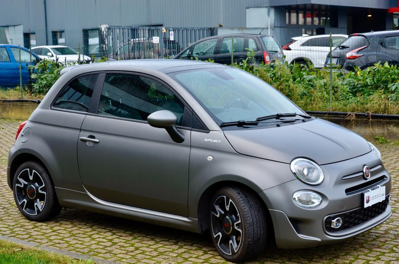 Fiat 500 1.0 Hybrid Sport 70cv, TETTO, NEOPATENTATO, SERVICE UFF FIAT, EURO 6D, PERMUTE