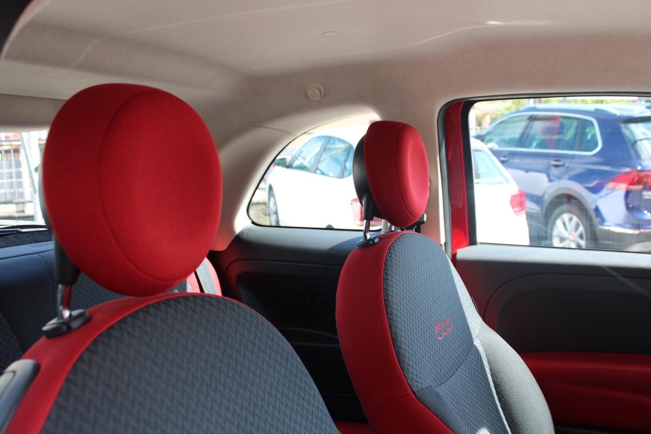 Fiat 500 1.3 Multijet 95 CV CERCHI NERI INTERNI ROSSI