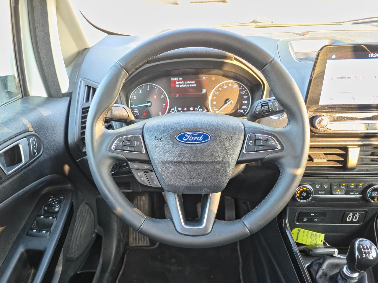 Ford EcoSport 1.0 EcoBoost 100 CV ST-Line Black Edition E6 Manuale NEO 2019