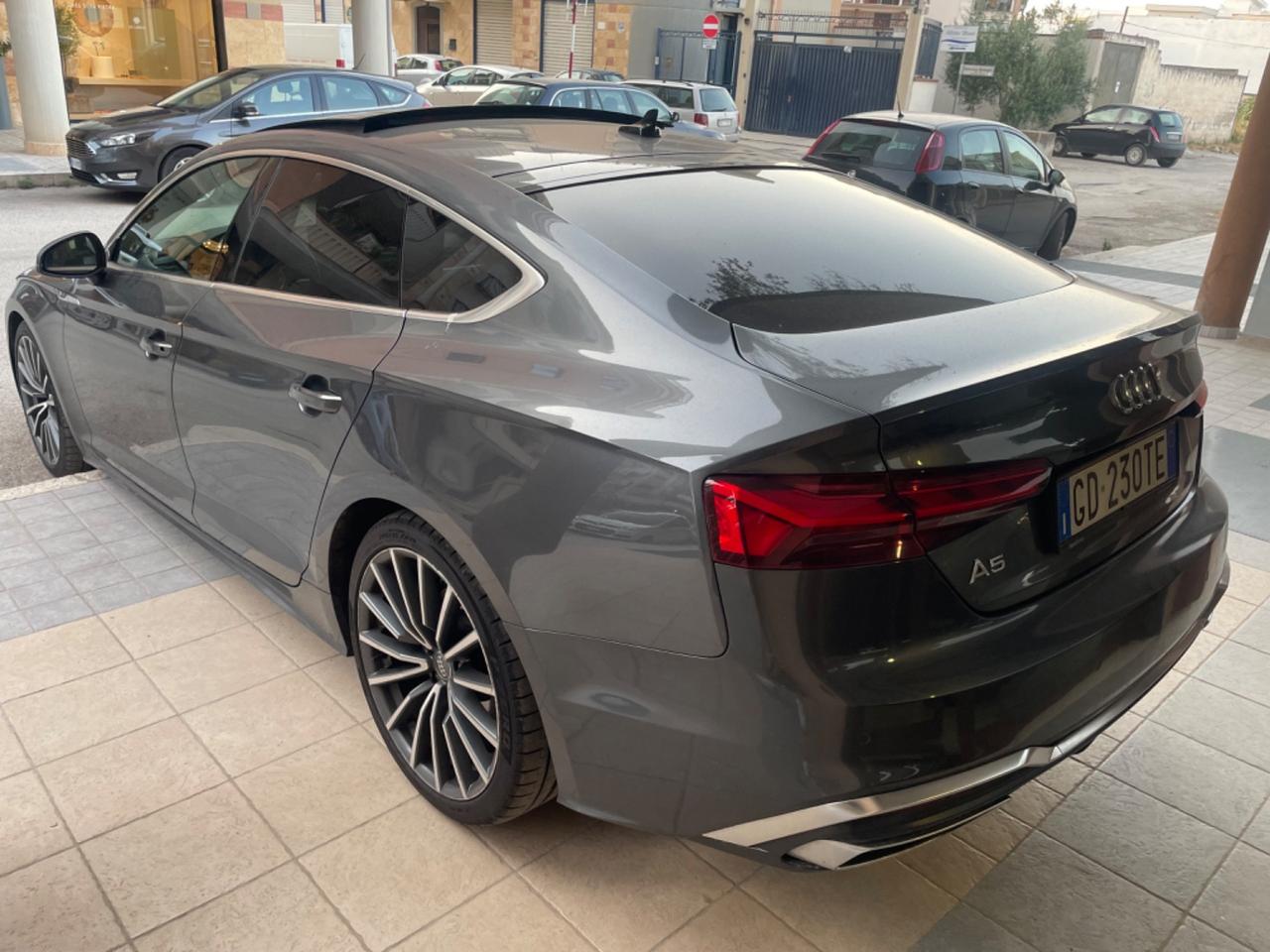 Audi A5 SPB 40 TDI S tronic S LINE EDITION TETTO NAVY PELLE LED 19