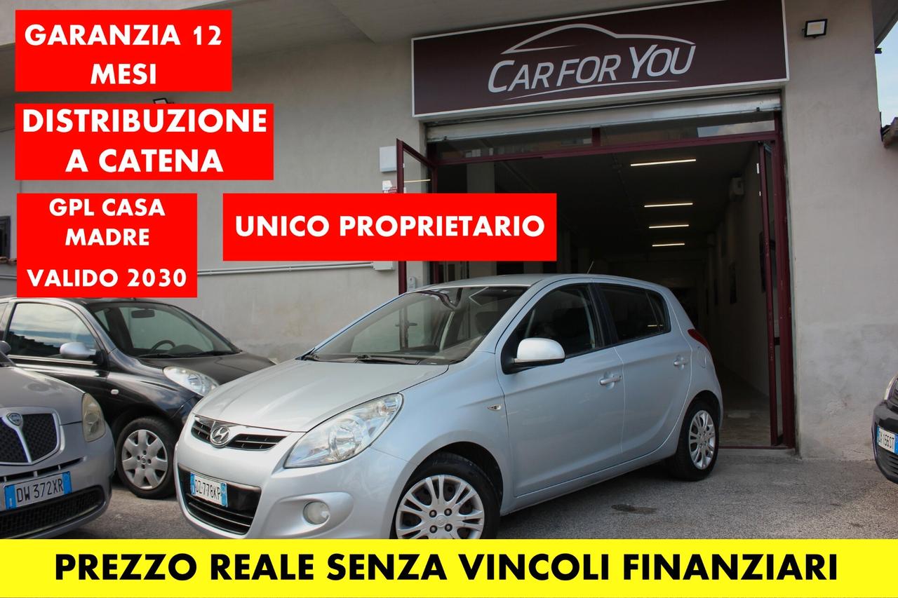 Hyundai i20 UNIPRO 1.2 GPL CASA MADRE VALIDO FINO AL 2030 GARANZIA 12 MESI