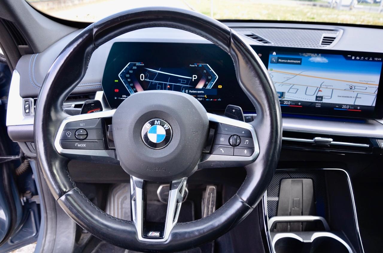 BMW X1 XDRIVE23i MHEV 48V MSPORT 204 cv AUTO, GAR. BMW 11/26, UNICOPROPRIETARIO, SERVICE PACK, UFF ITALIANA, TETTO, FULL LED, 20", PERMUTE