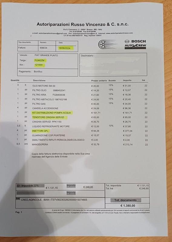 FIAT Punto 1.4 Street 77cv GPL GARANZIA