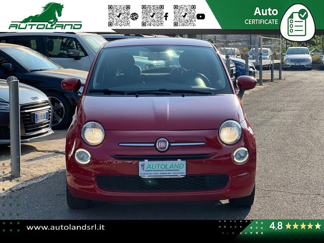 Fiat 500 1.2 69cv my19 Ok Neopatentati - Sensori di Parcheggio - Cruise Control - Uconnect 5"