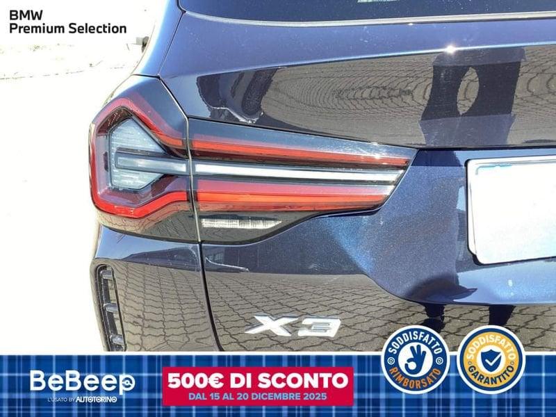 BMW X3 XDRIVE20D MHEV 48V MSPORT AUTO