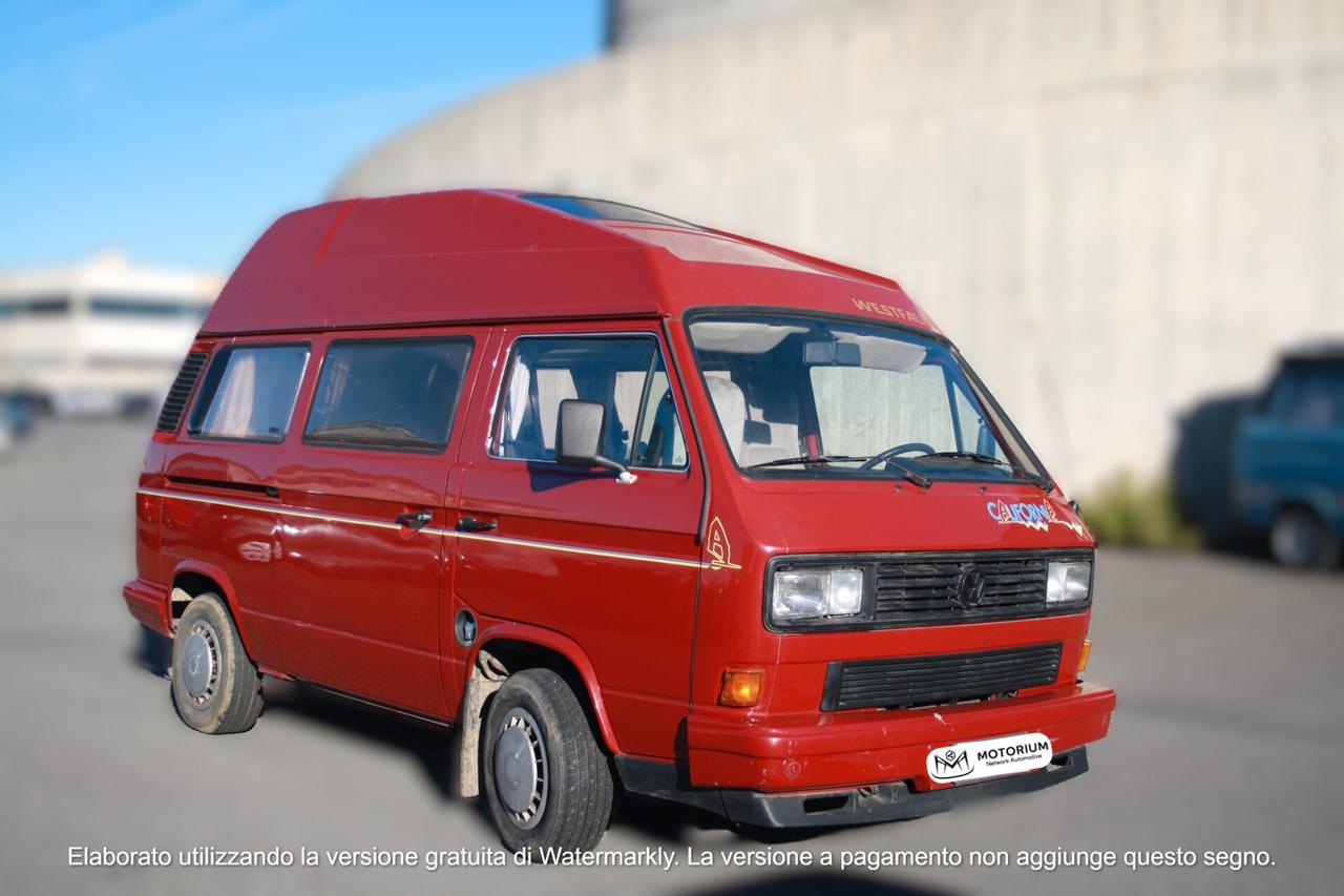 VOLKSWAGEN T3 CALIFORNIA WESTFALIA 1.6 T.D. DEL 1990 MOTORE RICONDIZIONATO