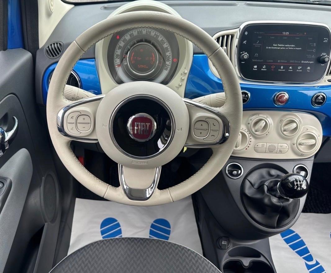 Fiat 500 C 1.2 Lounge blue metallic