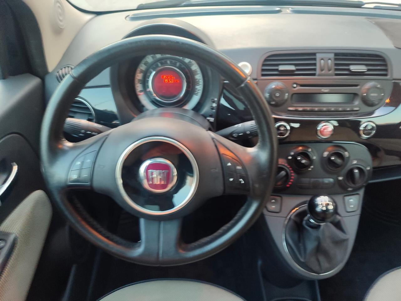 Fiat 500 1.2 Benz. Lounge TETTO PANORAMICO.